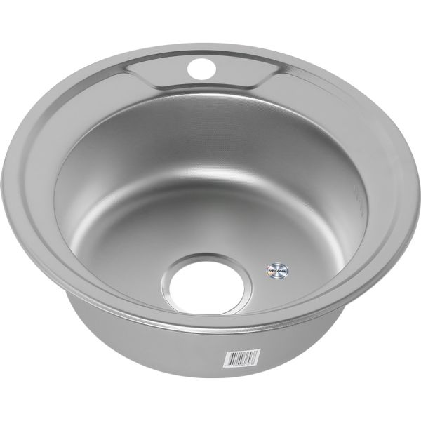 Мойка 490 Melana 0,6/160 хром с сифоном (151/2 D *12)